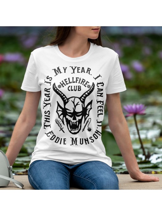 Дамска тениска Stranger Things - Hellfire Club